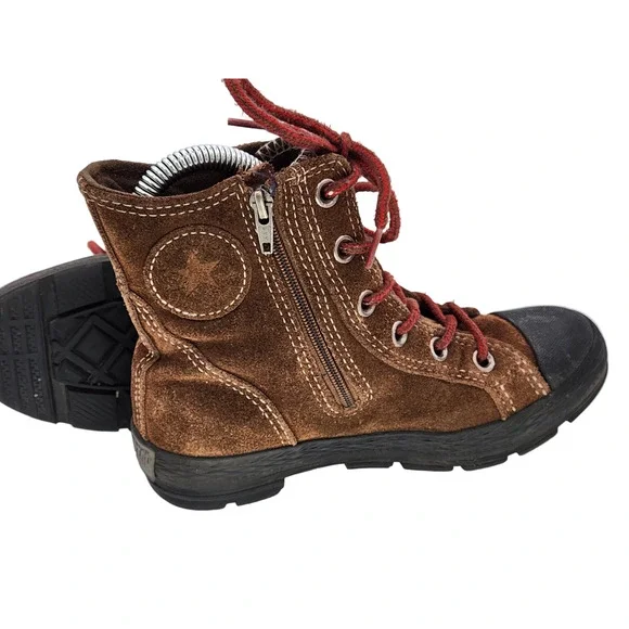 Converse All Star Chuck‎ Taylor Suede Side Zip High-top Junior Size 1 - Picture 2 of 11